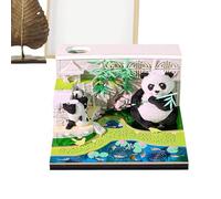 Generico Calendrier de bureau 2026 | Calendrier hebdomadaire Panda décoratif pour bureau - Notes artistiques déchirantes pour maison bureau scolaire