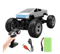 Generico Camion RC,Véhicule Télécommandé 2.4GHZ Avec Lumières LED | Voiture Jouet Rechargeable Avec Lumières LED | Pour Enfants 6+ Ans Garçons Enfants Noël Anniversaire Nouvel An