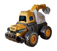 Genérico Camions de construction jouets avec pelleteuse de plage articulée et mobile - Véhicules de construction pour crèche, ludothèques, anniversaires, et d'âge préscolaire