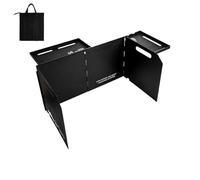 Generico Camping Stove Windscreen - Folding Camping Stove Windshield - Foldable Outdoor Cooking Burner Wind Shade, Portable Windshield Tools with Storage Bag for Outdoor Picnic Backpacking