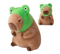 Generico Capbara Jouet En Peluche | Adorable Grenouille Dessin Animé, Poupées En Peluche Animaux Rembourrés - Pour Anniversaire, Séjour, Canapé Bureau Maison Étagère Ventilateur Amis Enfants Filles