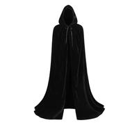Genérico Cape à capuche, 150 cm Cape de l'assistant | Unisexe Cosplay Costume Vampire Stage Festival Fête de la fête en plein air Habiller l'aventure