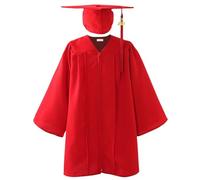 Genérico Cape de remise de diplôme et robe, robe de bal et casquette Tassel confortable pour Tenue de performance élégante 2025 Ensemble d'uniformes pour l'école primaire