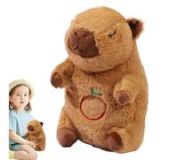 Genérico Capibara Que Peluche Capibara Peluche | Animal Coccolosse avec rythme apaisant | Sleep Companion respirant avec musique et lumière pour tout-petits, garçons, filles