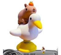 Genérico Capybara Car Decor - Tableau de bord Spring Capybara Figurine - Mignon Creative Animal Car Decor, Desktop Decorations Home About 3.5x3.5x6.3cm/1.38x1.38x2.48inch