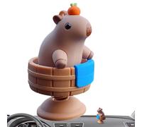 Genérico Capybara Car Decor - Tableau de bord Spring Capybara Figurine - Mignon Creative Animal Car Decor, Desktop Decorations Home About 3.5x3.5x6.3cm/1.38x1.38x2.48inch