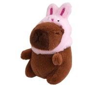 Genérico Capybara Porte-clés en peluche pour animaux de luxe portable 12 cm Accessoire de mode pour sac à main, sac à dos, clés de voiture, rose, Consulte la descripción