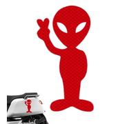Generico Car Stickers, Warning Sign for Vehicles, Reflective Stickers, Alien Car Decal Reflective Sticker, Car Window Decals, Funny Car Stickers for Night, Rain or Fog, Backpacks