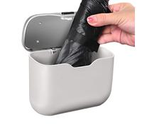 Generico Car Trash Can - Abs Leather Storage Bin | Leakproof Design Dust Bin, Clip On Installation, For Sedan Truck Trailer Rv Automotive Backseat Door Garbage Organization