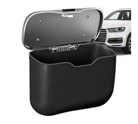 Generico Car Trash Can - Abs Leather Storage Bin | Leakproof Design Dust Bin, Clip On Installation, For Sedan Truck Trailer Rv Automotive Backseat Door Garbage Organization