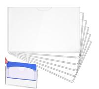Generico Card Protector Sleeves - 10-Pack PVC Waterproof Design, Multifunctional Protective Covers | Transportation Cards PVC Protector Teens Girls Youth Boys Men Exhibition ID Bus Cards, Beside,