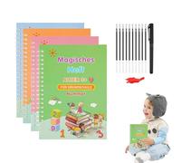 Generico Carnet d'exercices pour - Cahier d'exercices d'écriture réutilisable avec pages effaçables pour apprendre les lettres