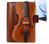 Generico Carnet en cuir rechargeable avec motif violon