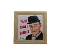 Generico Carrelage décorative Totò avec cadre artisanal napolitaine