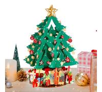 Genérico Carte 3D en forme de sapin de Noël - Décoration à collectionner - Carte en papier de Noël avec arbre 3D pour nappe, étagère, table de salle à manger, parents, amis, , camarades de