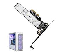 Genérico Carte adaptateur de disque dur | Adaptateur PCIe 5.0 vers M.2 pour PC | Carte adaptatrice pour unité de sauvegarde et transfert de données avec dissipateur thermique - pour PC et PC