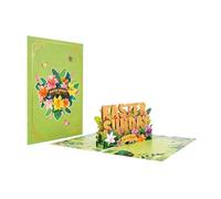 Genérico Carte de Pâques 3D en papier 3D Motif œuf et lapin du printemps Pour amis, famille, épouse, mari, petite amie, mère, père et enseignants