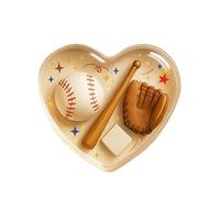 Genérico Carte de vœux de souffle miniature portable en forme de cœur sur le thème du sport, carte de message inspirant, à offrir en cadeau