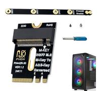 Genérico Carte d'extension pour disque dur, carte élévatrice pour PC, convertisseur d'interface WiFi à M-Key - pour l'entretien des ordinateurs portables, PC de bureau et cartes mères