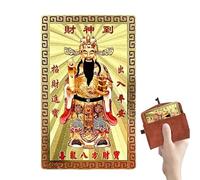 Genérico Carte du Dieu De La | 2026 Souvenir Du Dieu De La Richesse, Carte De Bénédiction Pour Le Nouvel An Chinois - Pour Chance, Voyages, Famille, Décoration Et Célébration