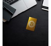 Genérico Carte en aluminium fine et résistante à l'eau pour phrase graine de crypto-monnaie - Stockage sécurisé et discret de 24 mots-clés pour portefeuilles froids tels que Bitcoin, Ethereum et plus