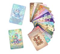 Generico Cartes de déclaration quotidienne - 18 pièces Bouquet de citations d'encouragement, cartes de motivation avec motifs animaux, pour maman papa soeur fille lien homme femme amis famille