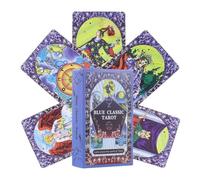 Genérico Cartes de tarot pour débutants, guide de signification de 78 pièces, jeu de cartes de divination avec symboles illustrés, jeu de tarot au design compact, outil d'orientation