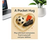 Generico Cartes de vœux en forme de cœur avec thème sportif - Carte postale pour notes avec phrases encourageantes - pour maison, extérieur, école, filles, garçons, jeunes et adolescents