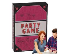 Generico Cartes for Game Night, matchs de fête | Fun 50x Cartes en anglais pour plusieurs joueurs,Jeu de société avec des défis et des questions hilarantes pour le camping, intérieur