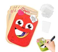 Generico Cartes San Bocal | Papier cadeau pour bocaux avec smileys | 50 pièces pour échange en classe - Pour , amis, voyage, école, fête, anniversaire, célébration