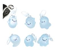 Genérico Cartoon Ghost Keychain - Décoration de pendentifs fantôme de sac, de porte-clés, portefeuille, sac à dos, main - po pour sac - tunnbus accumule décoration pendentif clé