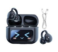 Generico Casque avec écran tactile - casque avec écran, clip sans fil intelligent sur les écouteurs | Sports furmeables pour la traduction à l'apogée de l'oreille