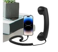 Genérico Casque câble téléphone portable, récepteur rétro de type C | Oreillette récepteur téléphone cellulaire maison, cuisine, salon, table, bureau, bureau, école, hôpital, voyage