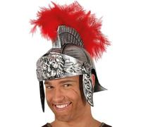 Genérico Casque de chevalier romain - Armure spartiate de gladiateur avec plume | Accessoire léger de costume pour hommes et adolescents