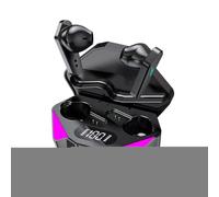 Genérico Casque de jeu sans fil : véritables écouteurs avec un son clair, contrôle tactile et vitrine de lumière | Audio à faible latence jeux, téléphones, gymnases, entraîneurs