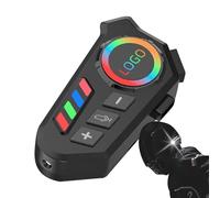 Generico Casque pour casque de moto, ensemble d'interphone pour casque | Assistant vocal étanche annulation de bruit casque avec lumières LED pour moto moto moto neige randonnée unisexe