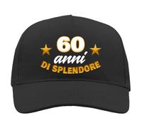 Generico Casquette 60 Ans pour Homme Grand-père retraité Anniversaire Gadget Cadeau - splendeur 60 Ans, 60 ans, Taille Unique