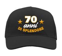 Generico Casquette 70 Ans pour Homme Grand-père retraité Anniversaire Gadget Cadeau - splendeur 70 Ans, 70 ans, Taille Unique