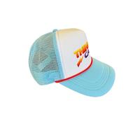 Generico Casquette de Baseball Thinking avec Frontino compatible avec Stranger TH Couleurs Blanc et Bleu Léger Réglable Idée Cadeau Homme Femme Enfant Sous-dessus Hawkins Fantasy Cosplay