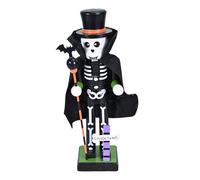 Generico Casse-noisette Halloween squelette figurine sorcière en bois casse-noisette | petite statue pour décoration effrayante idée cadeau pour maison vitrine étagère fête