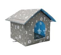 Genérico Cat Bed - Oxford Cloth House Winter Warm Puppy Tent for Calming, Cold Weather with Sleeping Space, Foldable Design, Pet House for Indoor or Outdoor, Travel, Soft Cushion, Gift Packaging