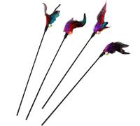 Genérico Cat Chases Wand - Jouet naturel pour danser des animaux de compagnie avec cloche, jeu long, swing et chasseur d'animaux de compagnie