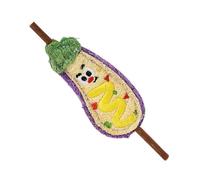 Genérico Cat Chewing Toy Set de naturels en loofah pour chats et chats, jouet interactif pour jouer et soigner en intérieur, 5 x 18 cm