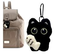Genérico Cat Coin Purse Keychain | Sac de porte-clés de chat pour sacs | Amoureux d'animaux de collection portefeuille sac sac voiture halloween anniversaire accessoires de porte-clés à collectionner
