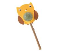 Genérico Cat Lick Ball - Interactive Cartoon Owl Toys Teeth Cleaning Catnip Balls | Increase Appetite Chew Toy Healthy Natural Cat Toys All Breeds