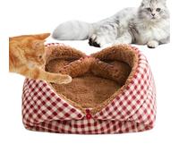 Generico Cat Nest - Corduroy And Cotton Mat Pad, 46 x 42 cm Indoor Pet Bed with Soft Cushion | Warm Cave-Style Sleeping House, Kennel Nest And Travel Bed for Cats, Kittens, Small Dogs