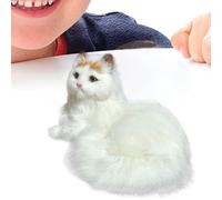 Genérico Cat Plyschlekesker För Barn - Simulation UppStopade Dressatter | Animal Cuddly Cat Cuddly Animal, mignons animaux en peluche douce, chat câlin, anniversaire pour garçons, filles