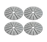 Generico Cat Preof Plant Pot Cover Set of 4 | PP, 30 x 30 x 2,5 cm | Soil Protector for Indoor Plants | Cuttable Mesh Barrier To Pets Keep out of Flower Pots