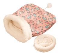 Generico Cat Sleeping Bag, Cozy Calming Cat Bed, Semi-Closed Cat Bed with Tail Ball, Comfortable Cat Cushion, Pet Snuggle Sack, Comfortable Calming Cat Bed Mat and Snuggle Sack for Cats
