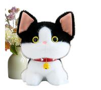 Genérico Cat Stuffed Animals - Peluche Cartoon Bell Design Kitten Figure | Stuffed Cats for Kids, Girls, Boys, Adult Pet Lovers, Christmas, Birthday, and Home Decor